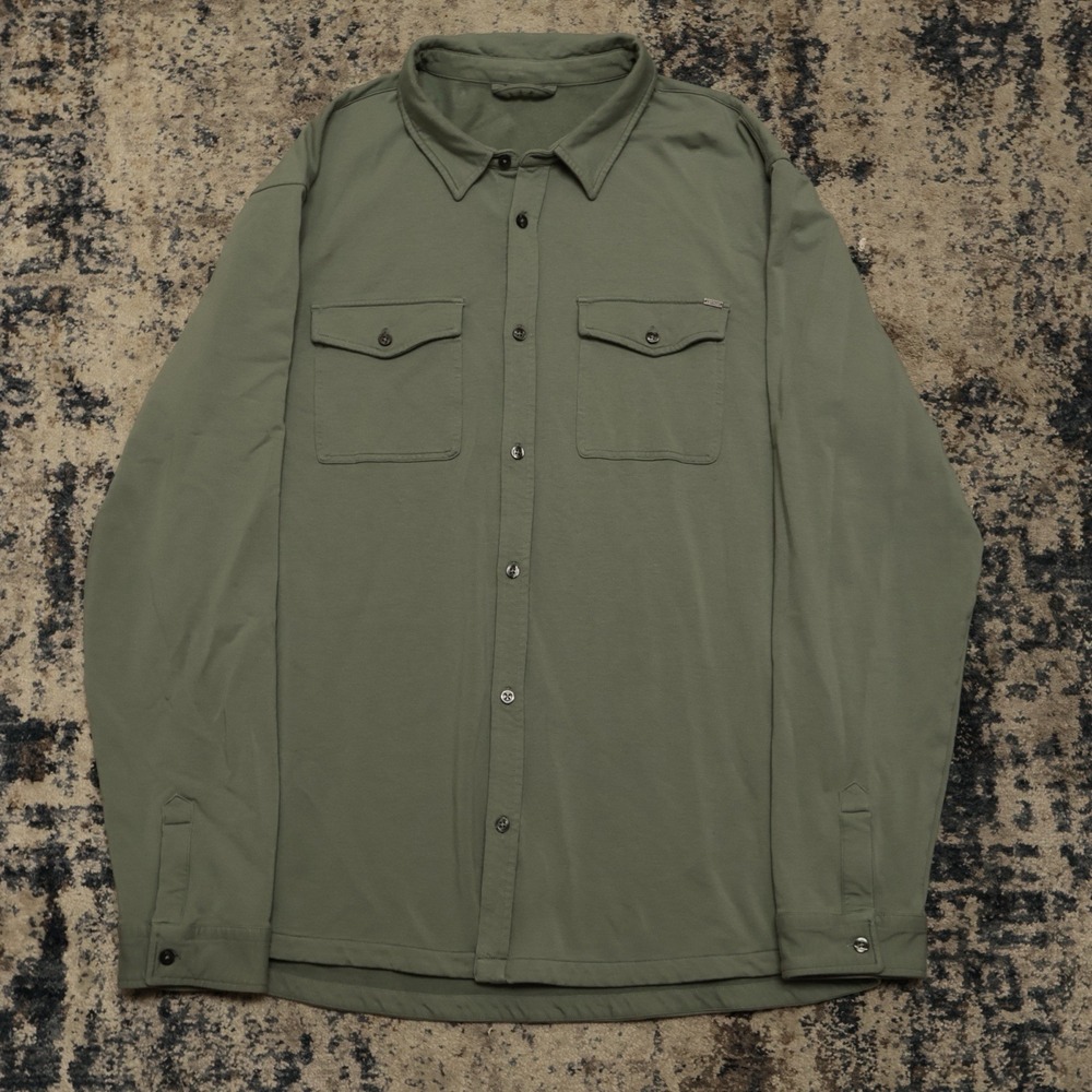 Vuori Boulevard Shirt Jacket V281 Stretch Knit Overshirt Cotton Blend Mens XXL⁠